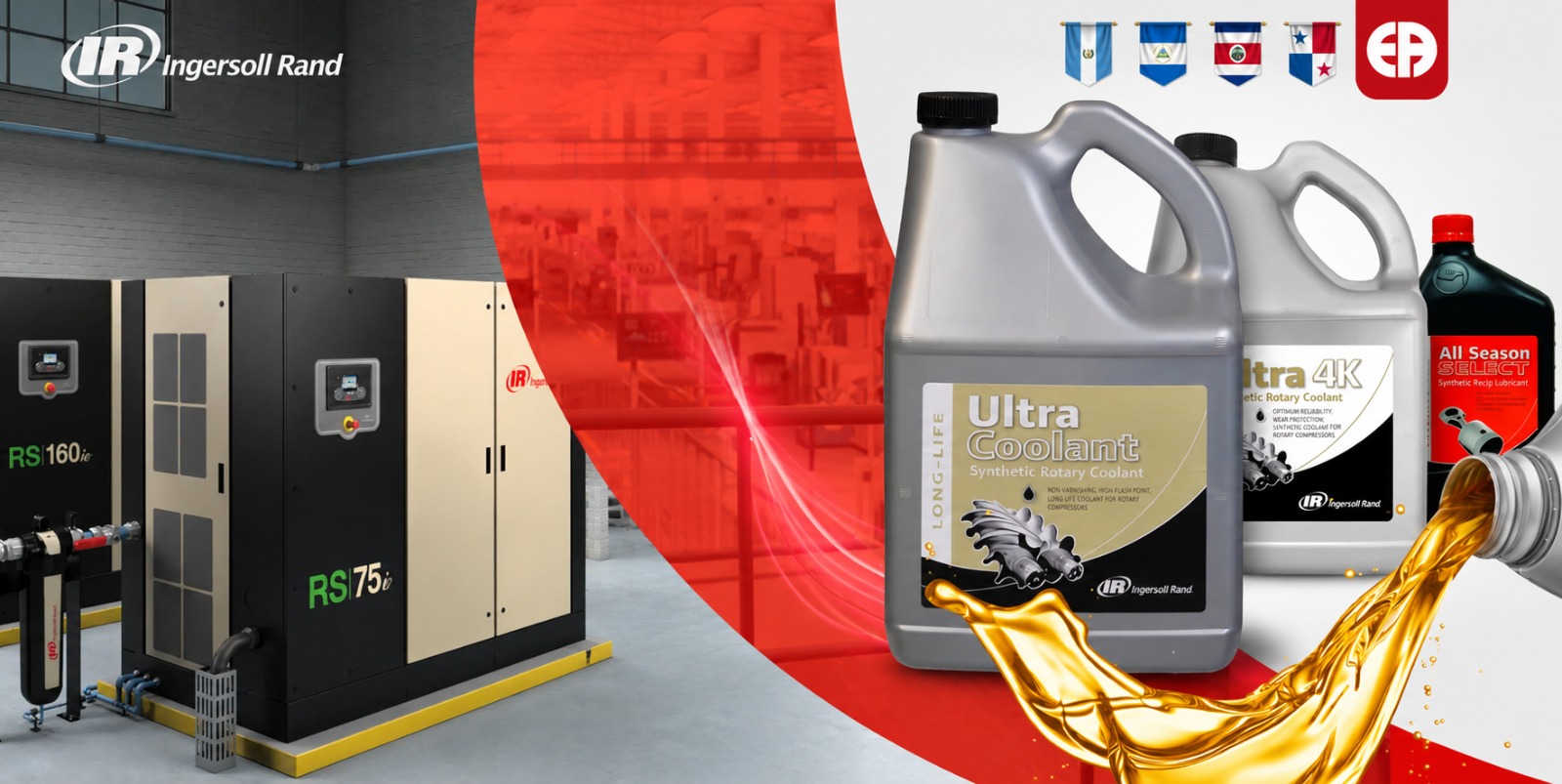 Flushing de Compresores: cómo migrar a lubricantes premium Ingersoll Rand de forma segura